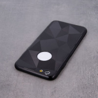 Θήκη Σιλικόνης Με Γεωμετρικά Σχέδια Για Apple iPhone 6G/6S Μαύρη