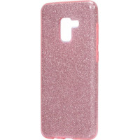 Θήκη Σιλικόνης με Glitter Για Samsung Galaxy J6 2018 Ροζ