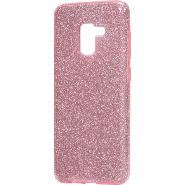 Θήκη Σιλικόνης με Glitter Για Samsung Galaxy J6 2018 Ροζ