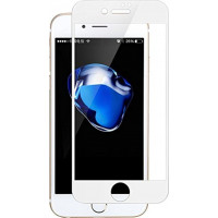 Full Face Tempered glass / Αντιχαρακτικό Γυαλί Πλήρους Οθόνης 5D - 9H Για Apple Iphone 7/8 plus Άσπρο