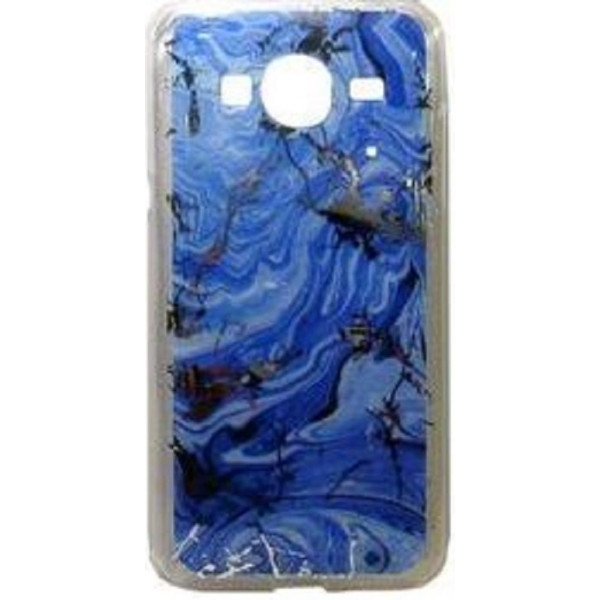 Back Cover Σιλικόνης Marble Για Samsung Galaxy S8 Μπλέ Ασημί