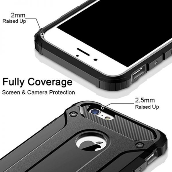 Θήκη  Armor Back Cover Για Apple iPhone 6/6s Plus Mαύρη