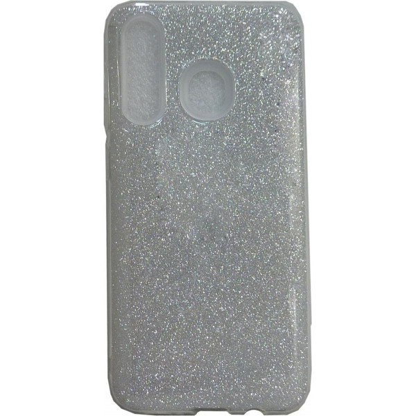 Back Cover Σιλικόνης με Glitter Για  Xiaomi Redmi Note 7/7 Pro  Ασημί