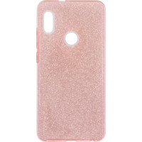 Back Cover Σιλικόνης με Glitter Για Xiaomi Redmi Note 7/7 Pro Ροζ