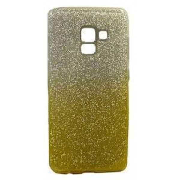 Back Cover Σιλικόνης με Glitter Για Samsung Galaxy A5 2018 / A8 (2018) Κίτρινο