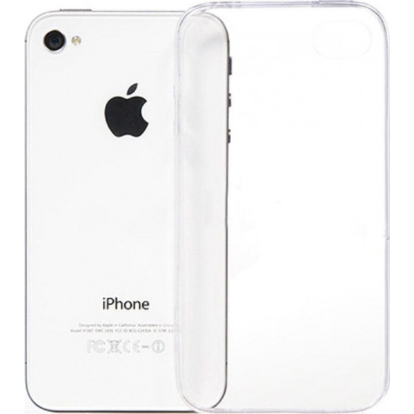 Θήκη Σιλικόνης Για Apple iPhone 4/4s/4G Διάφανη