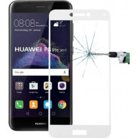 Full Face Tempered glass / Αντιχαρακτικό Γυαλί Πλήρους Οθόνης 5D - 9H Για Huawei Ascend P8 Lite 2017 Άσπρο