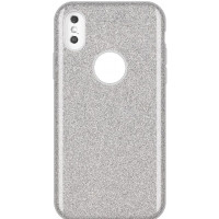 Back Cover Σιλικόνης με Glitter Για Huawei Y6 2019/Honor 8A Silver