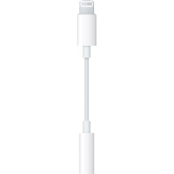 Apple Μετατροπέας Lightning male σε 3.5mm female Λευκό (MMX62AM/A)