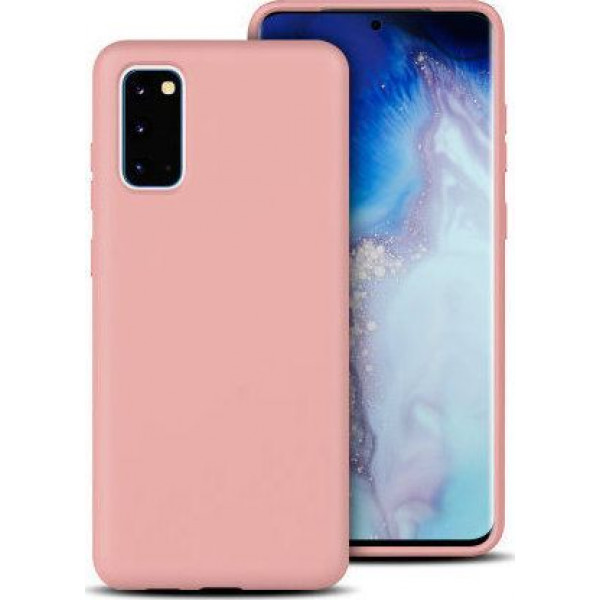 Θήκη Σιλικόνης Για Samsung Galaxy S20 Ροζ