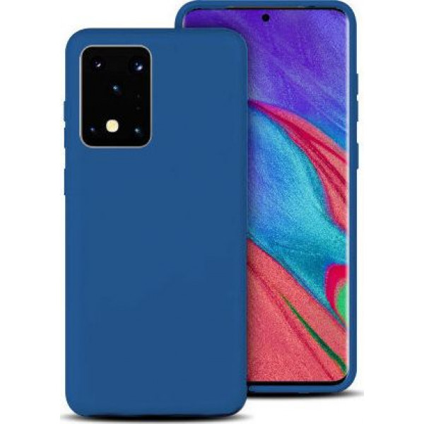 Θήκη Σιλικόνης Για Samsung Galaxy S20 Μπλε