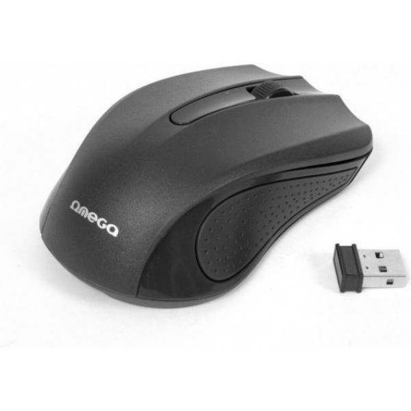 MOUSE OMEGA OM-419 ΑΣΥΡΜΑΤΟ 2,4GHz 1000DPI BLACK NANO USB RECEIVER