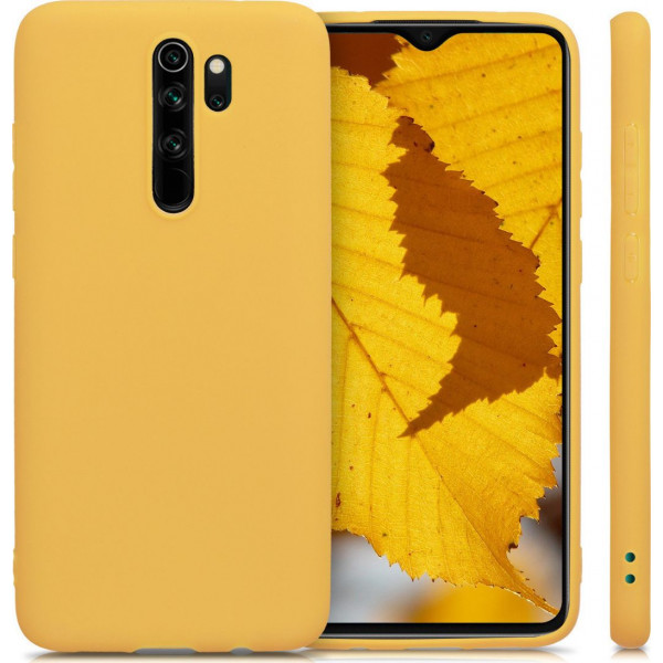 Θήκη Σιλικόνης Για Xiaomi Redmi Note 8 Pro Κίτρινη