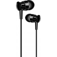 XO Wired earphones S25 jack 3,5mm Μαύρα