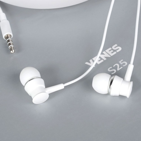 XO Wired earphones S25 jack 3,5mm Λευκά