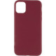 Θήκη Σιλικόνης Microfiber Για iPhone 11 Pro Max Burgundy