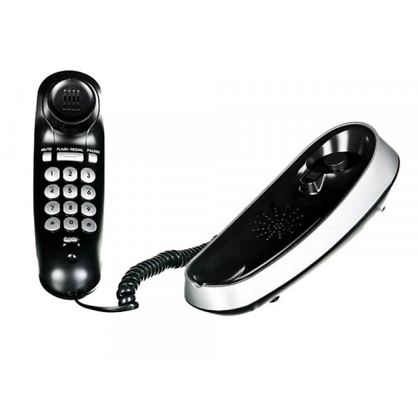 Σταθερό Ψηφιακό Τηλέφωνο Maxcom KXT650 Μαύρο - Ασημί με Ένδειξη Εισερχόμενης Κλήσης Led