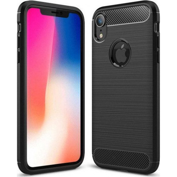 Θήκη Σιλικόνης Carbon Για Apple iPhone XR Μαύρο