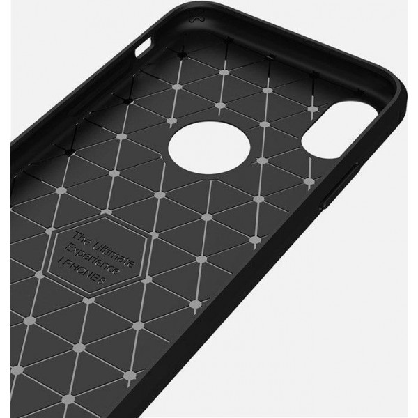 Θήκη Σιλικόνης Carbon Για Apple iPhone XR Μαύρο