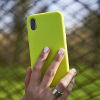 Θήκη Σιλικόνης Για Apple iPhone X/Xs Κίτρινη