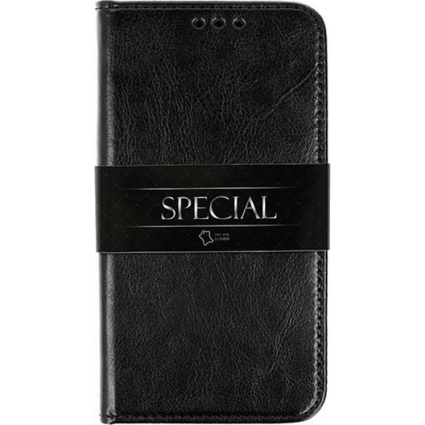 Book Special Case - HUAWEI MATE 30 LITE BLACK (genuine Italian leather)