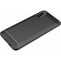 Θήκη Σιλικόνης Carbon Για Huawei P Smart Pro Μαύρη