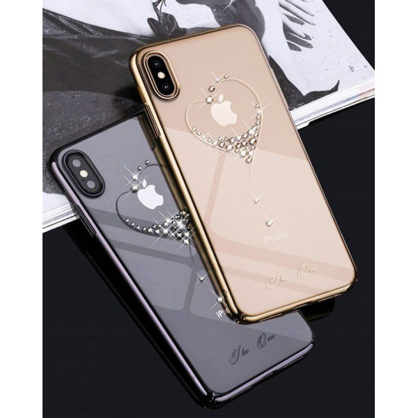 Kingxbar Wish Series case decorated with original Swarovski crystals iPhone 11 Pro black