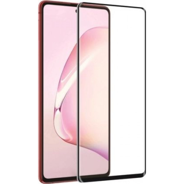 Full Face Tempered glass / Αντιχαρακτικό Γυαλί Πλήρους Οθόνης 5D - 9H Για Galaxy Note 10 Lite/A81 Μαύρο