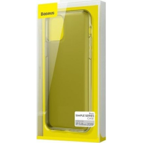 Baseus Simple Series Case Transparent Gel TPU Cover for iPhone 11 Pro black (ARAPIPH58S-01)