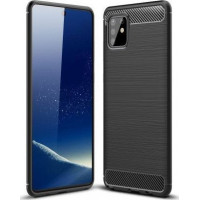 Θήκη Σιλικόνης Carbon Για Samsung Galaxy Note 10 Lite/A81 Μαύρη