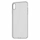 Baseus Simplicity Gel TPU Case Flexible Cover with Dust Plug for iPhone XS / X transparent black (ARAPIPH58-A01)