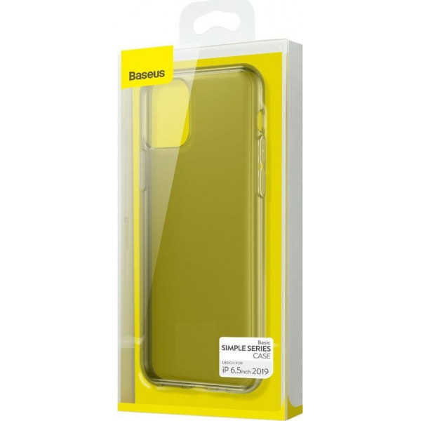 Baseus Simple Series Case Transparent Gel TPU Cover for iPhone 11 black (5ARAPIPH61S-01)