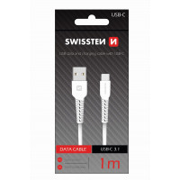 Swissten USB Type-C 3.1 data and charging cable 1m White