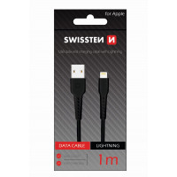 Swissten USB Lightning 3.1 data and charging cable 1m black