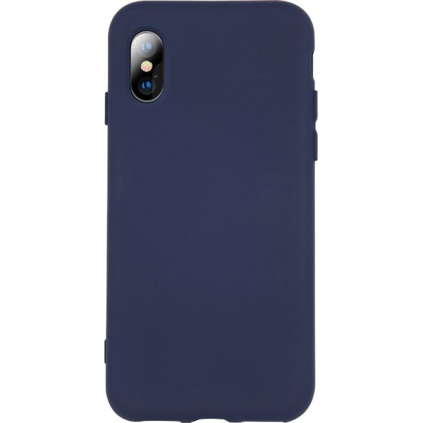 Soft Matt Case Gel TPU Cover for iPhone XS Max Navy Blue