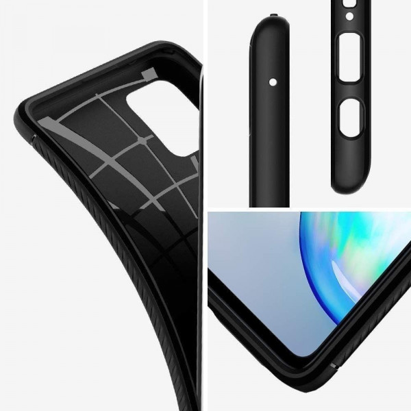 Spigen Rugged Armor Back Cover Μαύρο (Galaxy Note 10 Lite)