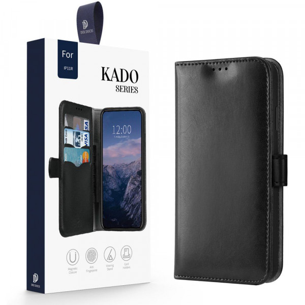 Dux Ducis Kado Bookcase wallet type case for iPhone 11 black