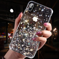 Wozinsky Star Glitter Shining Cover for iPhone XS / iPhone X black
