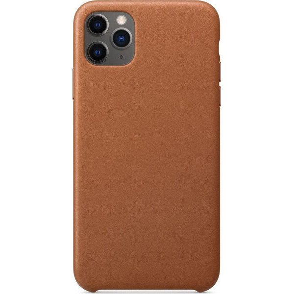 Eco Leather Back Cover Case - Brown (iPhone 11)