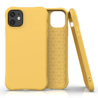 Soft Color Case flexible gel case for iPhone 11 Κίτρινη