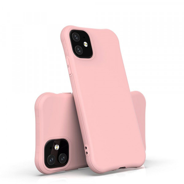 Soft Color Case flexible gel case for iPhone 11 Ροζ