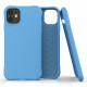 Soft Color Case flexible gel case for iPhone 11 Μπλε