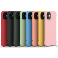 Soft Color Case flexible gel case for iPhone 11 Μπλε