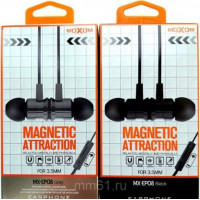 Ακουστικά HANDS FREE Moxom MX-EP08 Magnetic Γκρι-Μαύρο