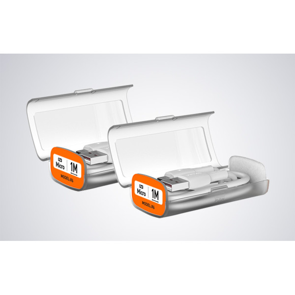 VIPFAN CB-X6 Καλώδιο Φόρτισης Και Μεταφοράς Δεδομένων Micro USB 1m Λευκό,3A