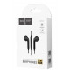 Hands Free Hoco M55 Earphones Stereo 3.5 mm Μαύρα με Μικρόφωνο και Πλήκτρο Λειτουργίας