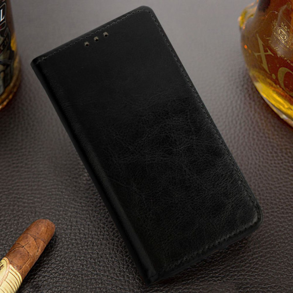 Book Special Case -iPhone 12 Mini Black Genuine Italian leather