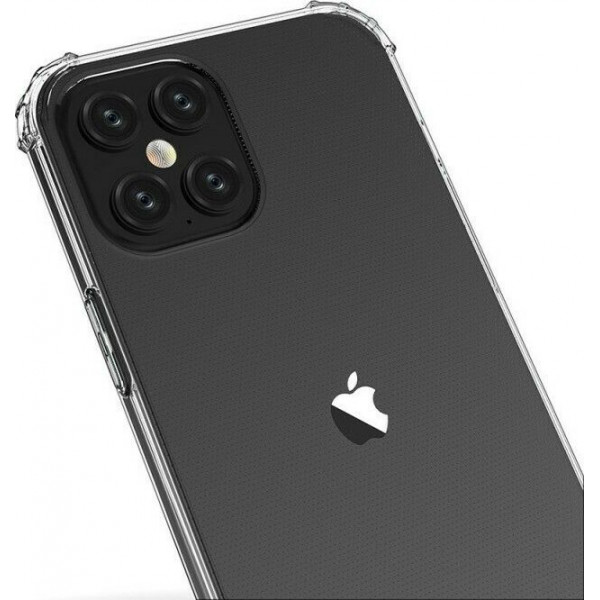 Θήκη Σιλικόνης Antishock Για Apple iPhone 12 Pro Max Διάφανη