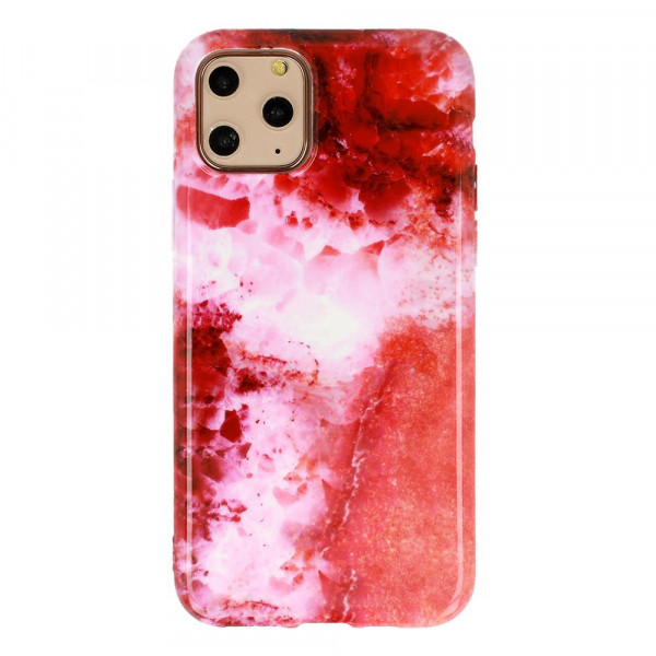 Θήκη Σιλικόνης Flexible TPU Για Apple iPhone 12 Pro Max- Red Marble