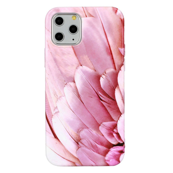 Θήκη Σιλικόνης Flexible TPU Για Apple iPhone 12 Pro Max Pink Feather